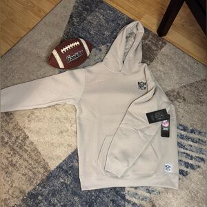 NFL Cream Hoodie with Logo Tag